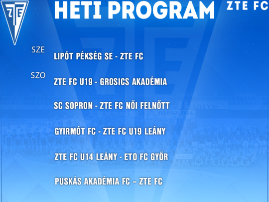 Heti program 10.26-11.01